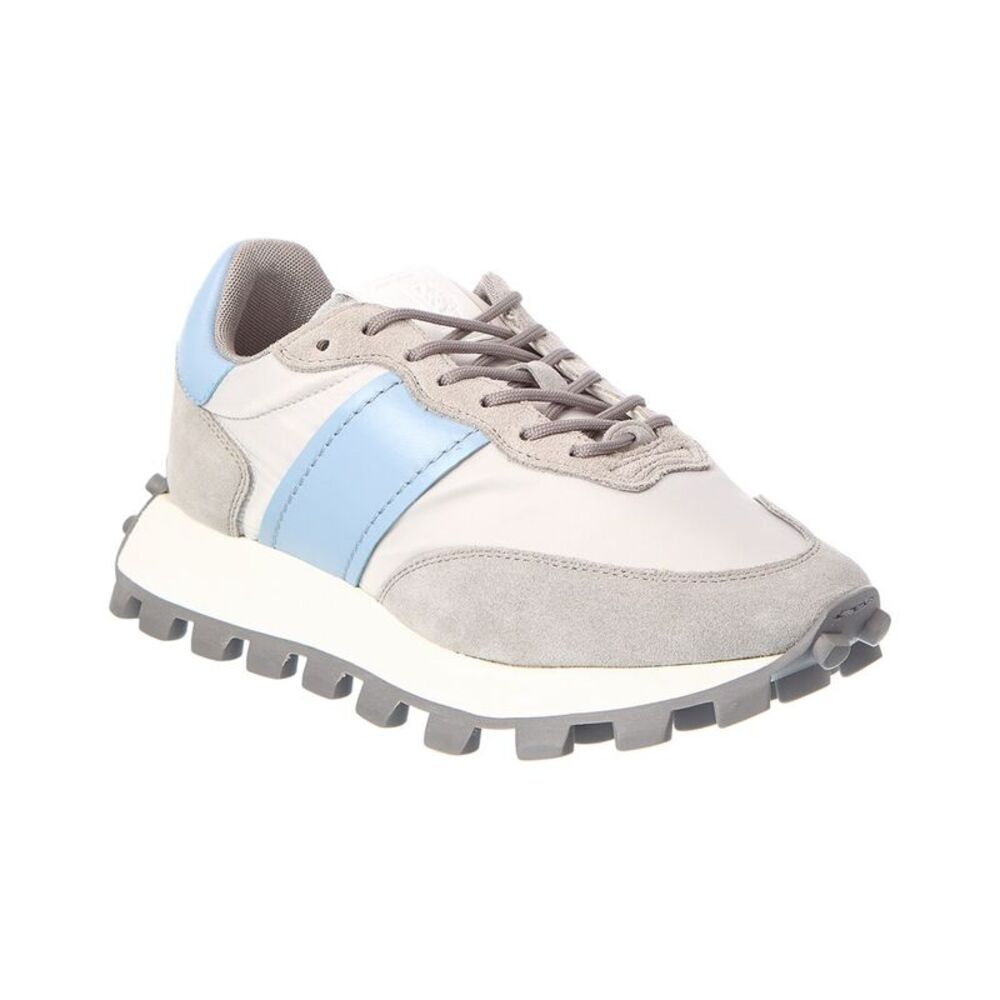 Tod’S Canvas & Leather Sneaker, Grey